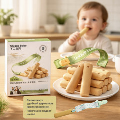 Палочки для прорезывания зубов с молочным вкусом, с кальцием и белком A2 «Ameya» - Фото 5