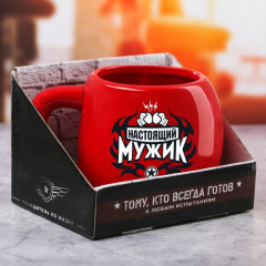 Кружка-боксёрская перчатка «Настоящий мужик» - Фото 2