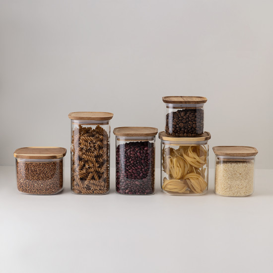 Банка для сыпучих продуктов «Glass Acacia»