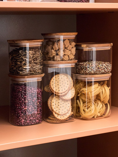 Банка для сыпучих продуктов «Glass Acacia»