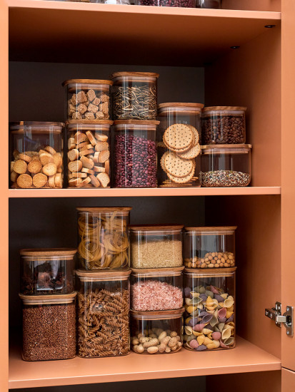 Банка для сыпучих продуктов «Glass Acacia»