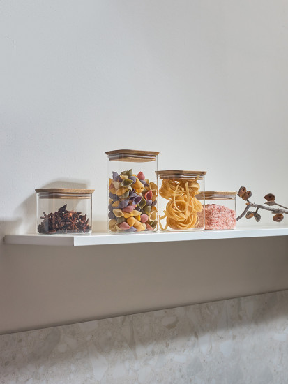 Банка для сыпучих продуктов «Glass Acacia»