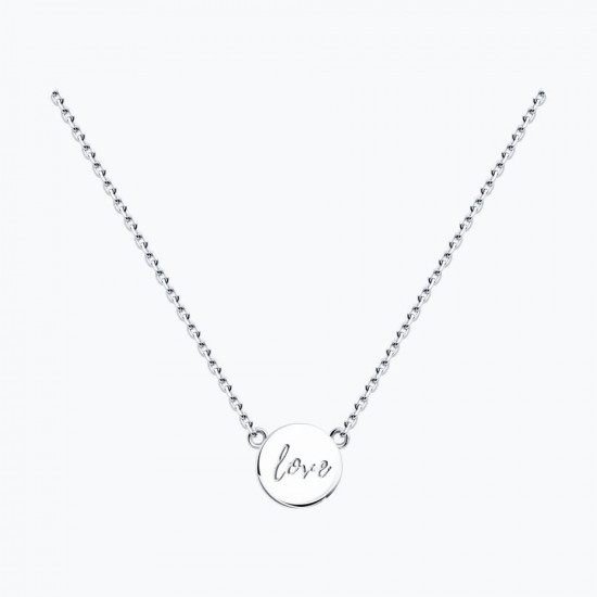 Колье из серебра с лунным камнем