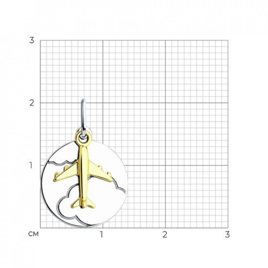 Подвеска из золоченного серебра