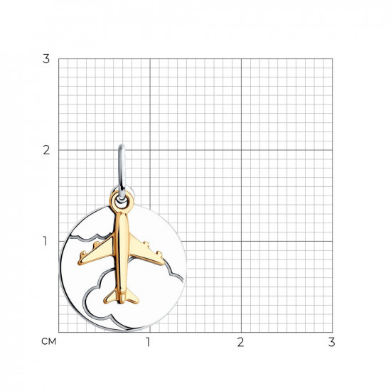 Подвеска из золочёного серебра «Мечта»
