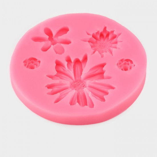 Молд для заливки «Цветочное ассорти»