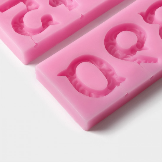 Молд для заливки шоколада «Цифры с узором»