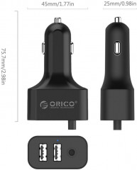 Зарядное устройство автомобильное Orico UCP-5P-BK-PRO - Фото 3