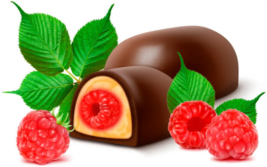 Конфеты глазированные с начинкой «Малинка»