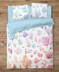 Комплект постельного белья «Coral» (1,5-спальный, ранфорс, 2 наволочки 50×70) - Фото 1