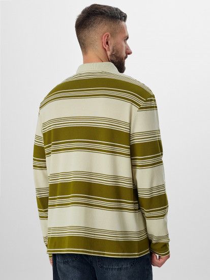 Лонгслив-поло мужской