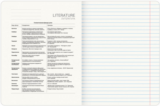 Тетрадь предметная «Литература»