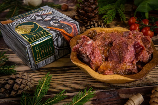 Томленое мясо медведя в подарочной упаковке «Премиум»