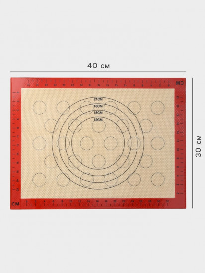 Коврик для выпечки и раскатки теста с разметкой «Пекарь»