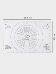 Коврик для выпечки и раскатки теста с разметкой - Фото 1