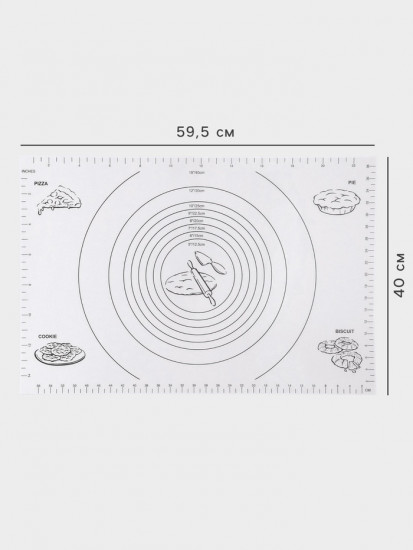 Коврик для выпечки и раскатки теста с разметкой