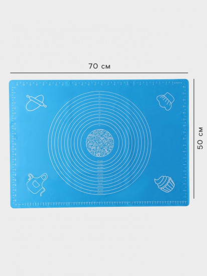 Коврик для выпечки и раскатки теста с разметкой «Эрме»