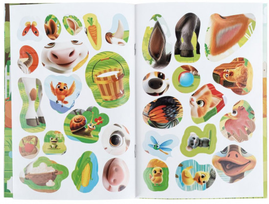 Аппликации с наклейками «Весёлая ферма»