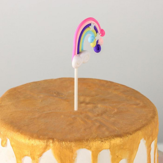 Набор топперов для торта «Радуга»