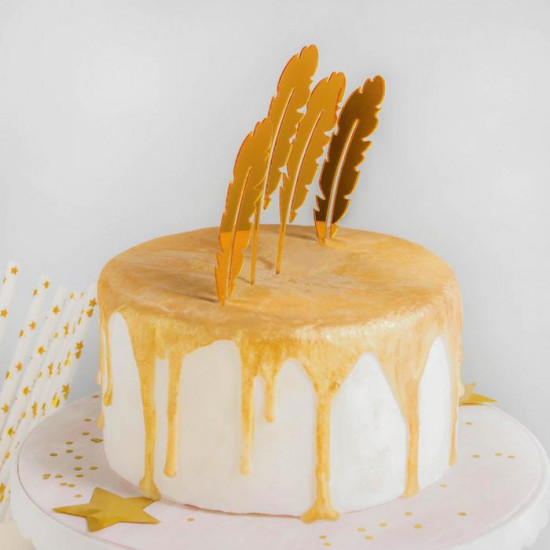 Набор топперов для торта «Перо»