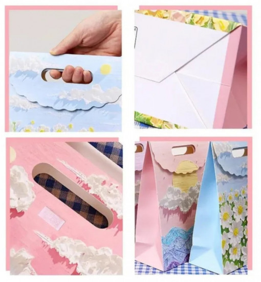 Подарочный картонный пакет с 3D-эффектом «Луна»