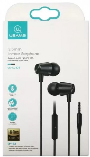 Наушники проводные Usams EP-42 SJ475HS01