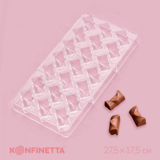 Форма для конфет и шоколада «Плетёный батон»