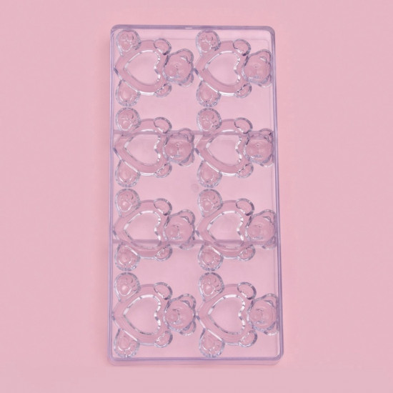 Форма конфет и шоколада «Влюблённые мишки»