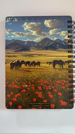 Блокнот деревянный для записей «Казахстан»