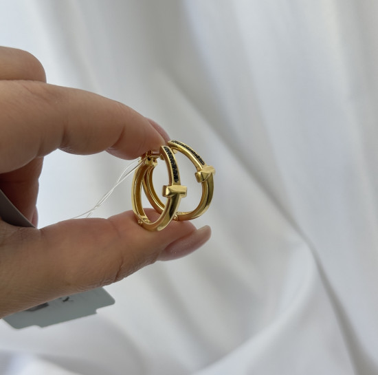 Серьги из серебра со шпинелями