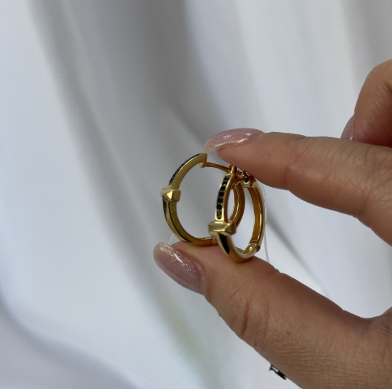 Серьги из серебра со шпинелями
