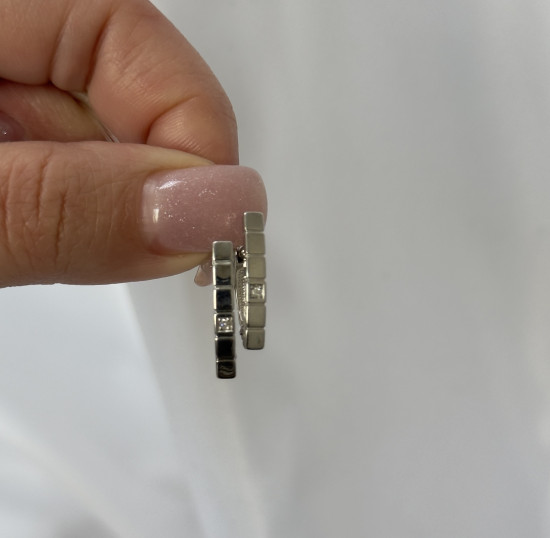 Серьги из серебра с бриллиантами