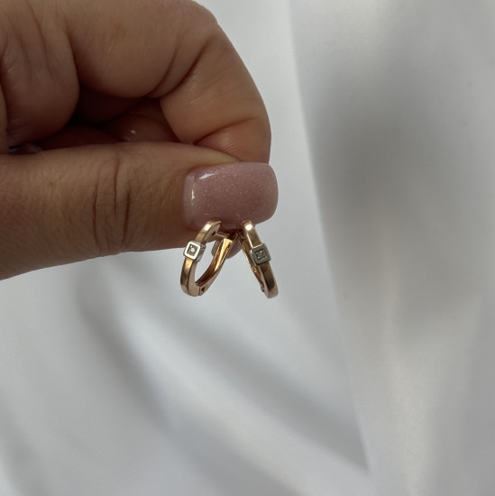 Серьги из серебра с бриллиантами