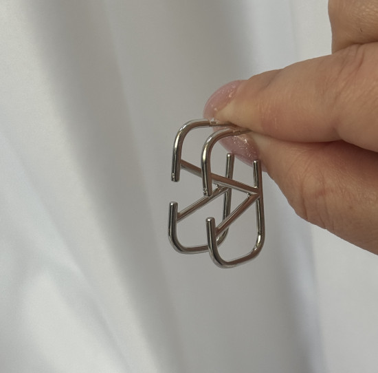 Серьги из серебра с бриллиантами