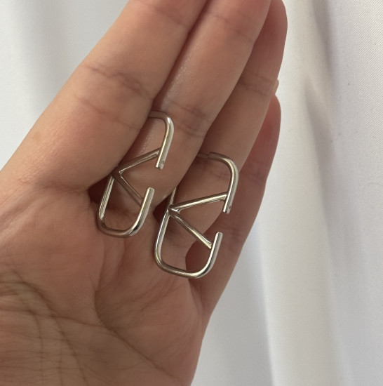 Серьги из серебра с бриллиантами