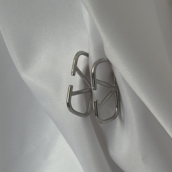 Серьги из серебра с бриллиантами