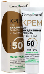 Крем матирующий для ежедневной защиты от солнца SPF 50 - Фото 1