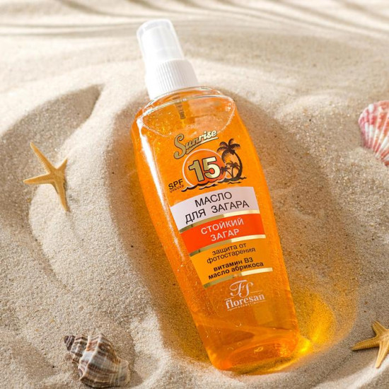Масло для загара «Абрикосовый нектар» SPF 15