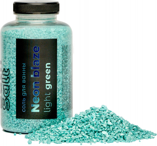 Соль для ванны с шиммером «Light green»