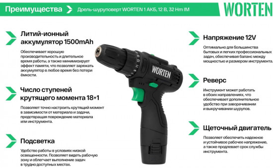 Дрель-шуруповерт КА-90000328