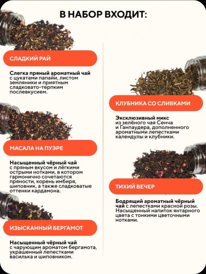 Чай с улуном «Ассорти из 9 вкусов»