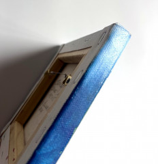 Картина маслом ручной работы «Цветы у моря» - Фото 6