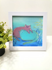 Картина маслом ручной работы «Уютное счастье» - Фото 1