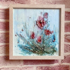 Фактурная авторская картина «Весенние сны» - Фото 4