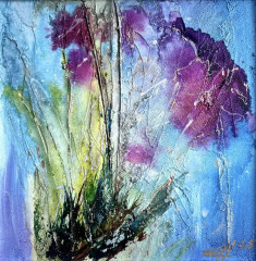 Авторская фактурная картина «На солнечной стороне» - Фото 4