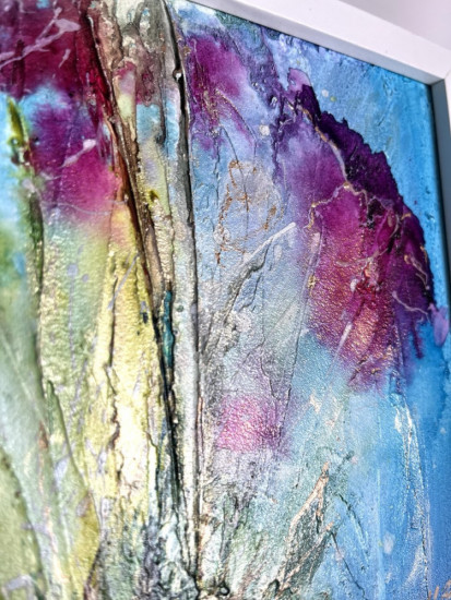 Авторская фактурная картина «На солнечной стороне»