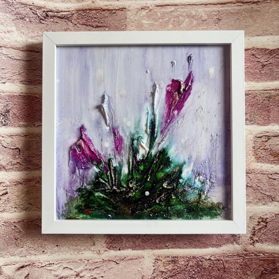 Авторская фактурная картина «Точка роста»