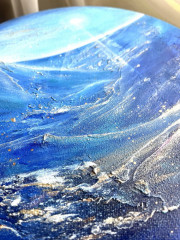 Авторская фактурная картина «Поток» - Фото 4