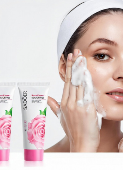 Очищающая пенка для лица с экстрактом розы