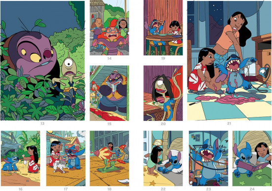 Раскраска «Hachette Coloriages mystères — Coloriages au numéro — Stitch»